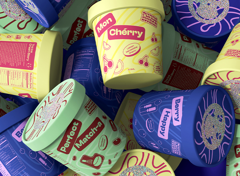 P.S Pinkie Swear Ice Cream Packaging